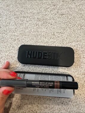 NUDESTIX Magnetic Matte Lip Color — Grey Stone (Warm Brown)